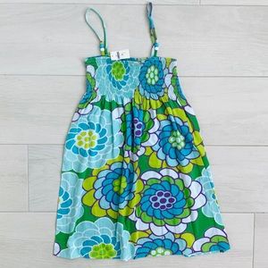 GAP Green Purple Aqua Floral Sundress Sz. 10